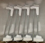 (22) Invue 8 Inch Locking Security Hooks For Retail Display Slat Wall Peg. Fixed Price $73.97.