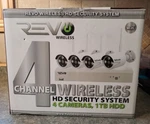 Revo 4 Channel Wireless Security System Cameras, 1TB Hdd. Fixed Price $289.99.