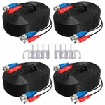 Annke 60/100FT Extension Wire Cord Security Camera Cctv Video Dc Power Cable Bnc. Fixed Price $14.44.
