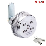 Combi-cam 7802S 4-DIAL Combination Cabinet Lock With 5/8 Cylinder And Keys Kd. Fixed Price $18.99.