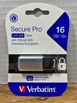 Verbatim Store'n'go Secure Pro 16GB Storage Usb 3.0 Flash Drive For Laptop/pc. Fixed Price $29.99.