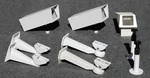 Surveillance Camera Housings And Mounts, Pelco, Swann, Ultrak 9 Pieces. Fixed Price $65.00.