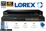 Lorex N882A38B Nvr 32 Channel 16 Poe Port 4K 2X4TB Ip Ultra Pro Series Security. Fixed Price $999.99.