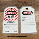 Master 497A Lockout Tags (pack Of 4) Danger Do Not Operate W Zip Ties. Fixed Price $9.59.