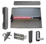 Lockey ED-63 Edge Security Panic Shield Kit With Detex V-40 Alarm Bar. Fixed Price $1580.12.