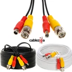 Siamese Cable Cctv Security Camera Bnc Dc Power/video Wire Black/white Pack Lot. Fixed Price $86.65.