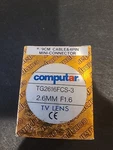 Computar Tv Lens 2.6MM F1.6 TG2616FCS-3. Fixed Price $38.00.