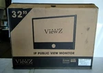 Viewz Ip Based Public Monitor 2MP Cam/black 1920X1080. Fixed Price $400.00.