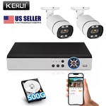 Kerui 8CH Surveillance Video Recorders With 5MP Wired IP66 Bullet Cameras. Fixed Price $119.82.