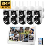 8MP 10CH Nvr Outdoor Wireless Security Cctv Ptz Camera System 12'' Monitor 2TB. Fixed Price $339.99.