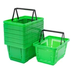 12PCS 28L Mesh Shopping Baskets With Handles Plastic Portable. Fixed Price $66.77.