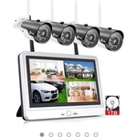 Xvim 12" Wireless Security System 4 Waterproof 1TB 1080P. Fixed Price $159.99.