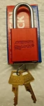 American 1100 Series PADLOCK-A1106RED W/2KEYS. Fixed Price $11.99.