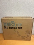 Vari-desk Dual Screen Monitor Arm Mount Model 48003 New In Box Sealed. Fixed Price $150.00.