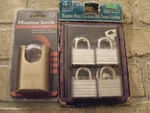 5 Master Padlocks & Keys 4 No. 3009-D Package Combination. Fixed Price $25.00.
