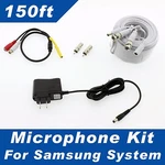 150FT Cctv Microphone For Samsung SDH-C85100BF, SDR-B85300, SDC-89440BF Hd Sys. Fixed Price $49.99.