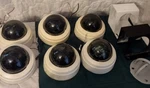 Lot Of 6 Pelco IS90-CH3 Camclosure Indoor Dome Security Cameras. Fixed Price $45.86.