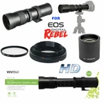 420MM-1600MM Telephoto Zoom Lens For Canon Eos Rebel T5 T6 T7 Xsi Xti T100. Fixed Price $139.99.