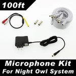 100FT Microphone Kit For Night Owl B-10PH-841-PIR, CAM-PIRHDA10W-BU,. Fixed Price $45.99.