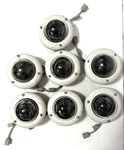 Lot Of 7 Pelco IMS0C10-1V Dome Camera. Fixed Price $159.95.