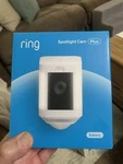 New Box 2025 Version Ring Spotlight Cam Plus, Battery - White. Fixed Price $82.00.
