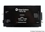 Fiber Options 243D1-T/1B22 Video & Two-way Data Transmitter. Fixed Price $125.00.