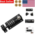 Modern Black Combi-bolt Lock 4 Digit Zinc Alloy Rust Resistant Outdoor Security. Fixed Price $30.65.