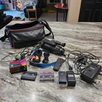 Sony CCD-FX310 Cam Corder Wires, Extra Battery, Tapes, Powers On, Wont Shut. Fixed Price $39.87.