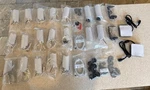 Retail Phone Security Display Lot 30PCS Pods Stands Cables (mti Freedom). Fixed Price $500.00.