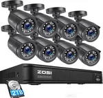 Zosi H.265+ 5MP Lite Dvr Security System 8CH 1080P Cctv Camera Night Vision. Fixed Price $269.99.