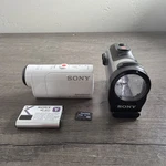 Sony HDR-AZ1 Action Camera Exmor Steady Shot 11.9MP Protection Case 4 Gb Sd. Fixed Price $69.87.