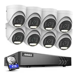 Annke 8CH Dvr 5MP Audio Security Camera System Outdoor Color Night IP67 Ai Alert. Fixed Price $150.95.