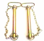 2 Goliath Industrial 7/8" Tractor Pins Safety Chain Wagon Trailer Hitch HP78WC. Fixed Price $28.99.