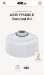Axis Communications T94M01D Pendant Kit 5505-091 New In Unopened Box. Fixed Price $30.00.
