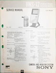 Service Manual Sony HNS-12 Camera HVM-302 & Monitor FDM-402 System Original 1985. Fixed Price $17.95.