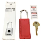 Master Lockout Safety Padlock Zenex Thermoplastic 411RED New. Fixed Price $12.50.