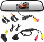 Wireless Backup Car Camera - Rearview Mirror Monitor System Parking & Reverse. Fixed Price $122.99.