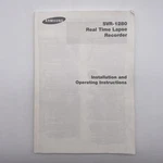 Samsung SVR-1280 Time Lapse Recorder User Manual Guide Only. Fixed Price $15.00.
