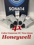 Lot Security Cctv Color Cameras W/new 6MM Fixed Lens Honeywell HCC484E Tested!. Fixed Price $73.90.