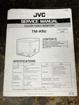 Vntg Jvc TM-A9U Color Monitor Tv Crt Original Booklet Oem Printed Japan Htf. Fixed Price $99.99.