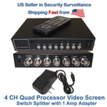 Evertech 4 Channel Analog Video Security Camera Color Quad Splitter Processor. Fixed Price $47.97.