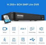 Zosi H.265 5MP-LITE 8CH Dvr System 2TB Hard Drive Ai Human Vehicle Detection. Fixed Price $189.99.