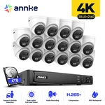 Annke 16CH 12MP Nvr 4K Poe Ai Color Night Security Camera System Audio Recording. Fixed Price $989.99.