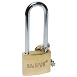 Roadpro RPLB-40L Padlock 1.5", Brass, 2.5" Double Locking Shackle, With 3 Keys. Fixed Price $28.88.