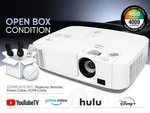 Open Box Nec P401W 3LCD Projector Lens Shift 4000 Lumens Tested Working W/bundle. Fixed Price $255.77.