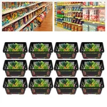 MX-11 Shopping Baskets Grocery With Handles 12 Pcs Stackable For Stores. Fixed Price $54.05.