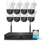 Ptz Security Camera System Outdoor Wireless Audio Wifi Home Cctv 5MP 10CH Nvr. Fixed Price $197.79.