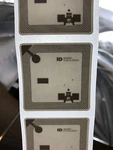 (100) Library Tag Identiv Icode Slix Smart Labels 13.56MHZ Eas Hf Rfid Sticker. Fixed Price $49.95.