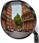 Acrylic Convex Traffic Mirror, 12 Inch Adjustable Wide Angle View Curved Mirr.... Fixed Price $40.41.