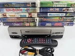 Rca Vcr Player Model VR506 With Remote And 10 Movie Vhs Lot Tested Works. Fixed Price $119.99.